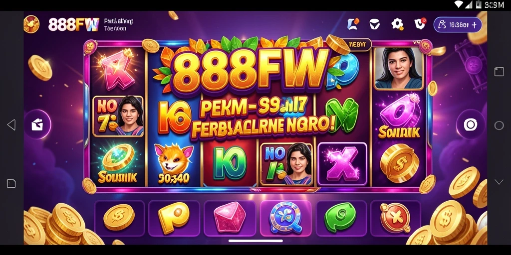Tampilan gameplay 888FW dengan berbagai pilihan slot menarik.