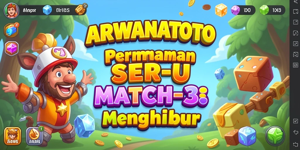 Tampilan seru dari gameplay ARWANATOTO yang menantang.