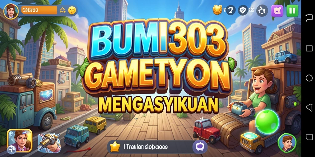 Tampilan menarik dari gameplay BUMI303 yang penuh strategi Tycoon.