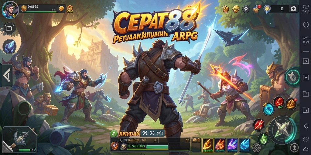 Tangkapan layar menampilkan aksi seru di game ARPG CEPAT88.