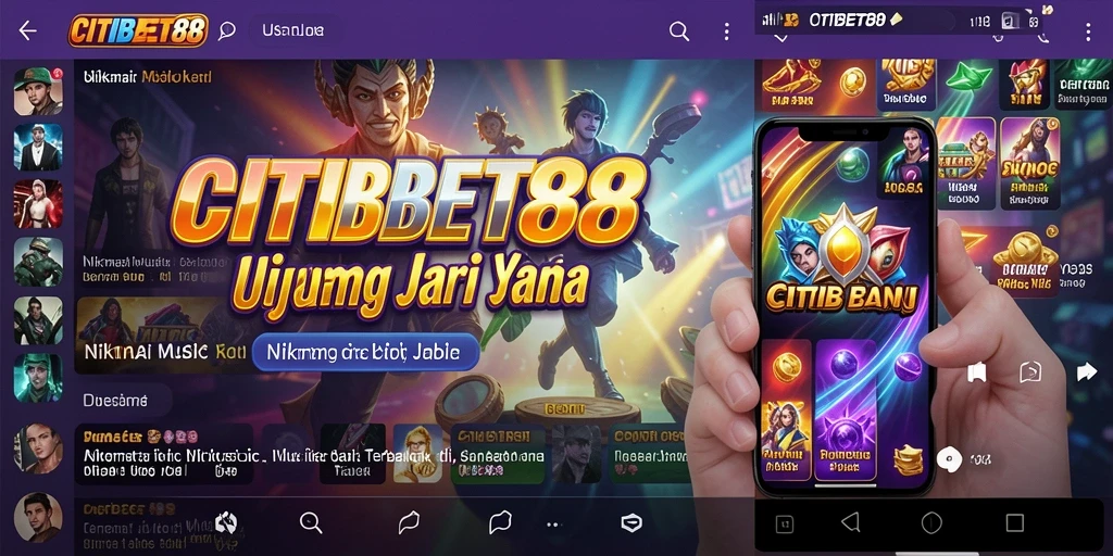 Screenshot CITIBET88 menunjukkan antarmuka pengguna yang menarik dan intuitif.