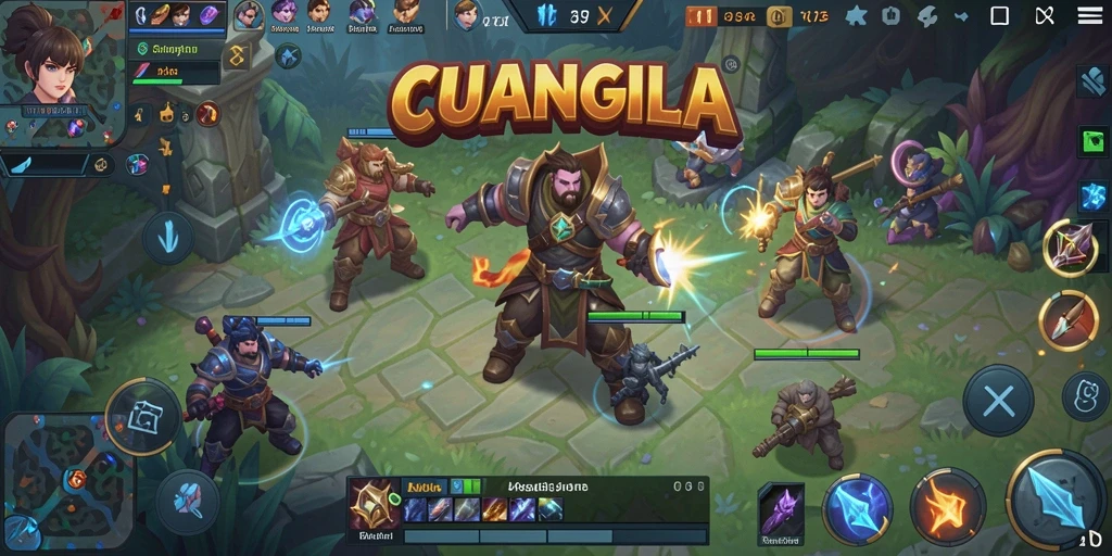 Gameplay seru dalam pertarungan tim yang mendebarkan di CUANGILA.