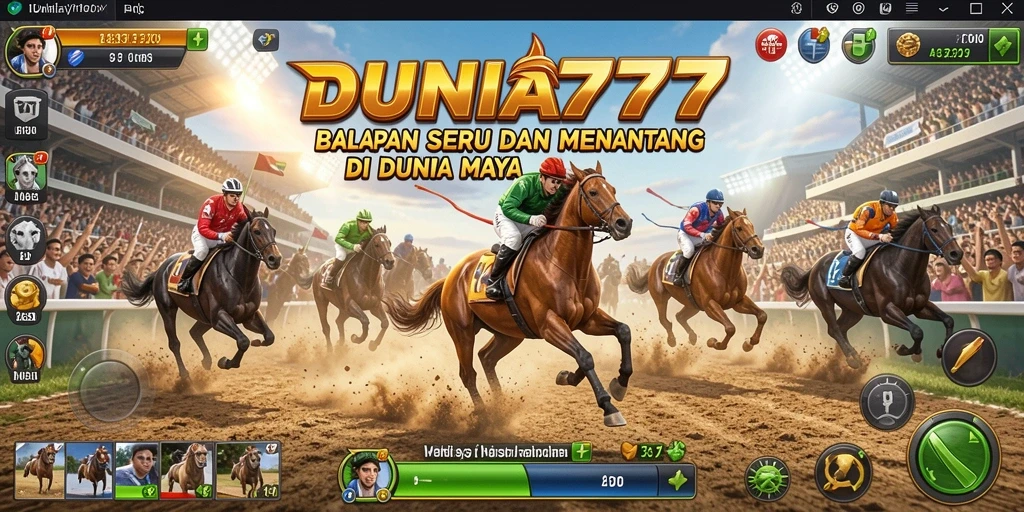 Gameplay balapan seru dan menantang di DUNIA777.