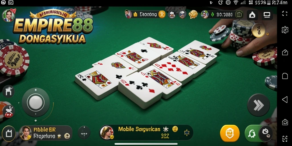 Screenshot gameplay utama EMPIRE88 yang menunjukkan permainan Domino yang menarik.