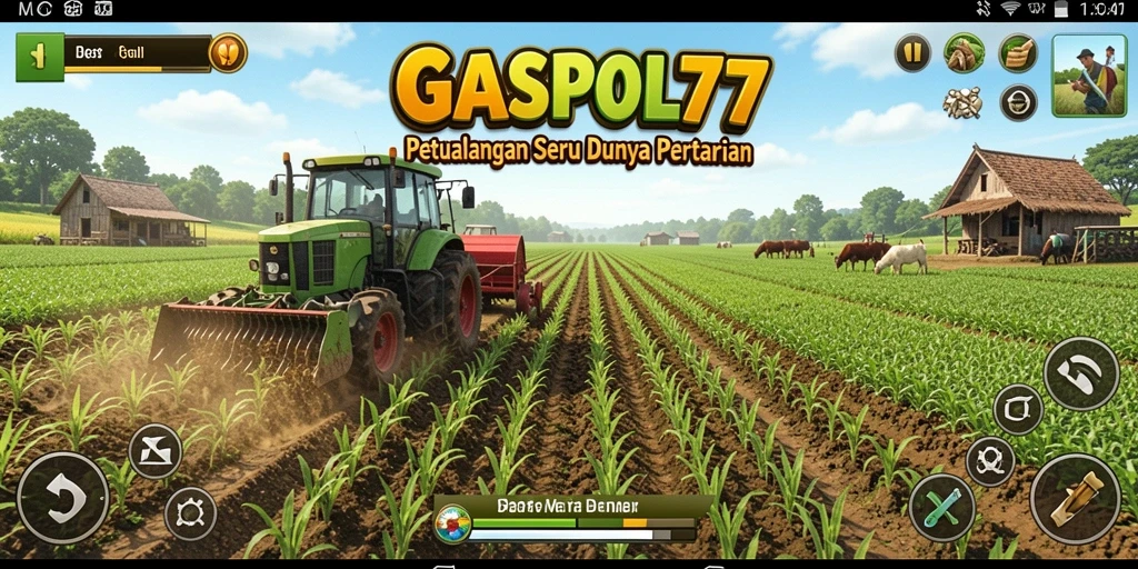 Tampilan gameplay GASPOL77 yang menarik dan interaktif dalam bertani.