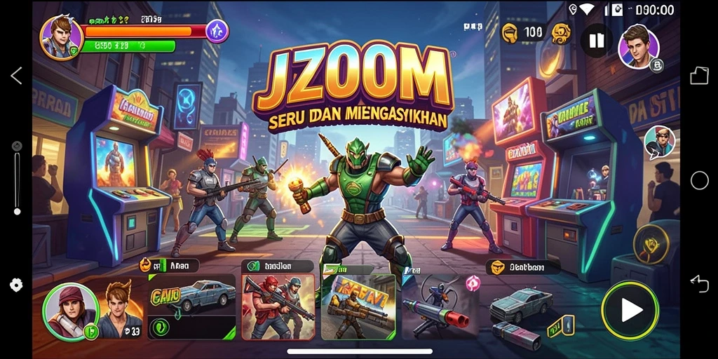 Tampilan gameplay J200M yang seru dan menantang.