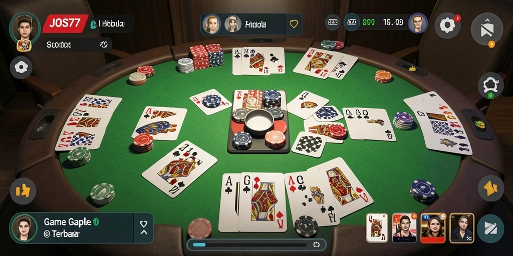 Tampilan gameplay seru dan interaktif dari JOS77 yang menarik perhatian.