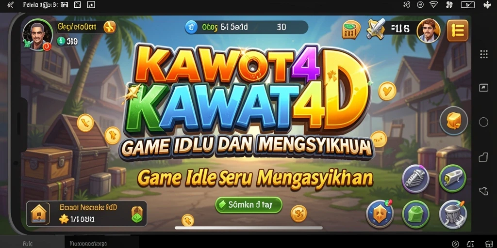 Tampilan gameplay KAWAT4D yang menyenangkan dan interaktif.