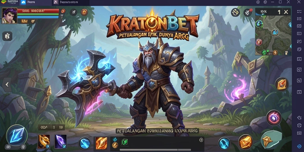 Tampilan seru pertarungan dalam game ARPG KRATONBET.