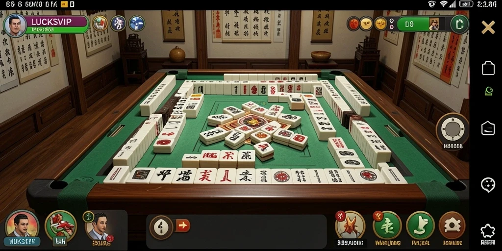 Gameplay Mahjong yang mendebarkan dengan tampilan grafis yang menawan.