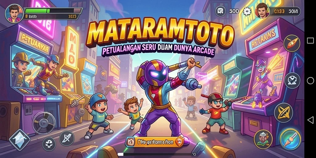 Tampilan gameplay seru dalam MATARAMTOTO dengan karakter yang unik dan tantangan menarik.