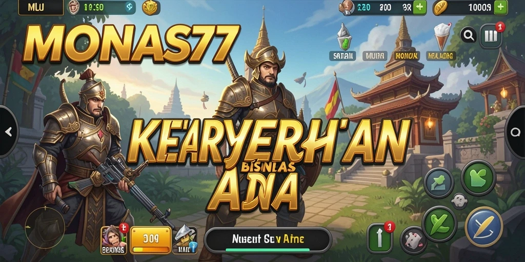 Tampilan gameplay MONAS77 yang menarik dan interaktif.
