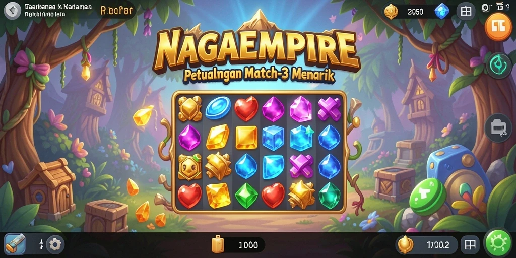 Tampilan gameplay menegangkan dari NAGAEMPIRE yang penuh warna.