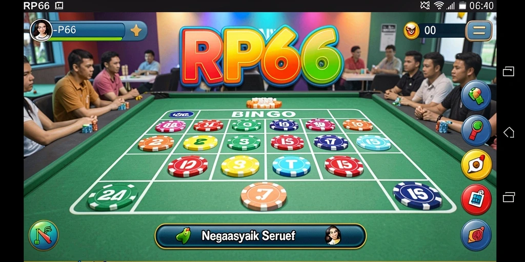 Tampilan gameplay Bingo yang mengasyikkan dan interaktif.