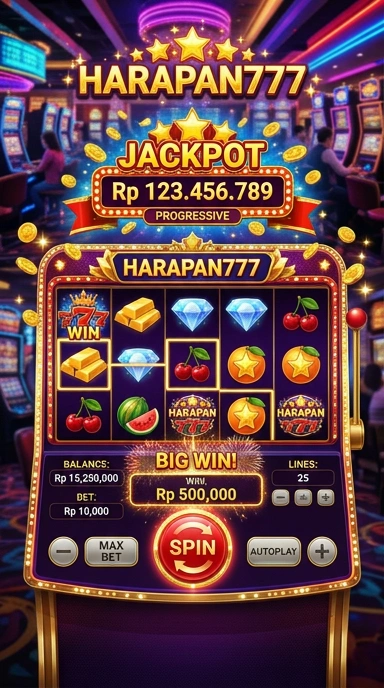 Tampilan utama aplikasi harapan777, kaya akan pilihan aplikasi.